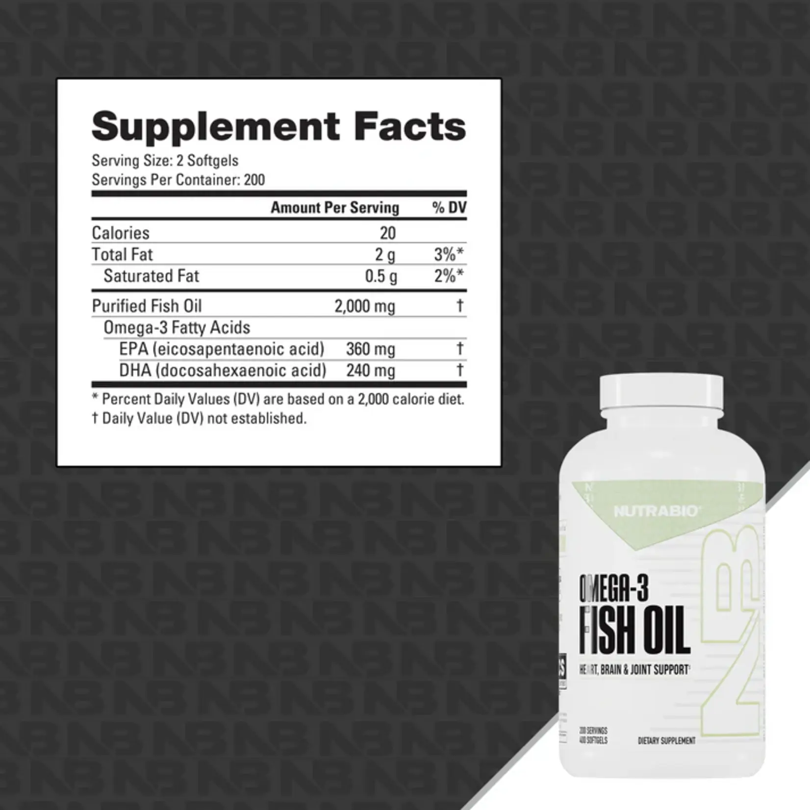 Nutrabio Nutrabio Omega 3 Fish Oil