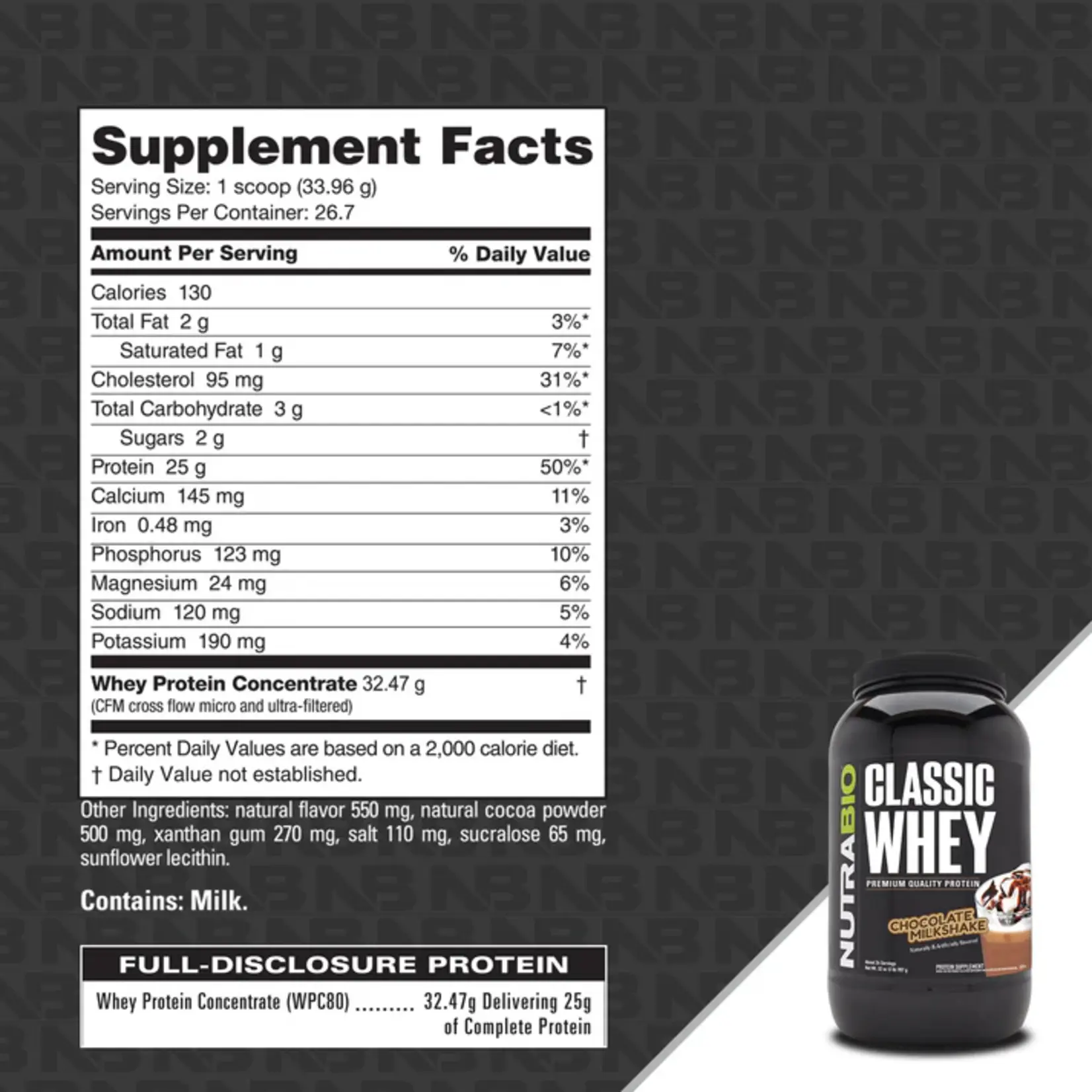 Nutrabio Nutrabio Classic Whey