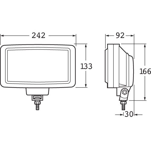 Hella HEADLAMP ZNWH 180/0GR SWMK           1NE