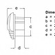 Hella Warm White LED Gen 2 Easy Fit Step Lamp - Chrome Plated Plastic Cap - 12/24V