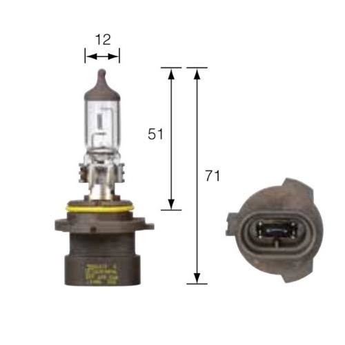 Narva 12V HB4A 51W P22D Halogen Headlight Globe (Blister pack of 1)