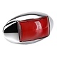 Narva 10-33V - Model 14 L.E.D Rear End Outline Marker Lamp (Red) w/ Oval Chrome Deflector Base & 0.5m Cable