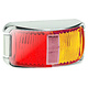 Narva 9-33V - Model 16 L.E.D Side Marker Lamp (Red/Amber) w/ Chrome Deflector Base & 0.5m Cable