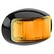Narva 9-33V - Model 16 L.E.D Side Direction Indicator Lamp (Amber) w/ Oval Black Deflector Base & 0.5m Cable