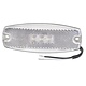 Narva 9-33V - Model 17 L.E.D Front End Outline Marker Lamp (White) w/ In-built Retro Reflector & 0.5m Cable