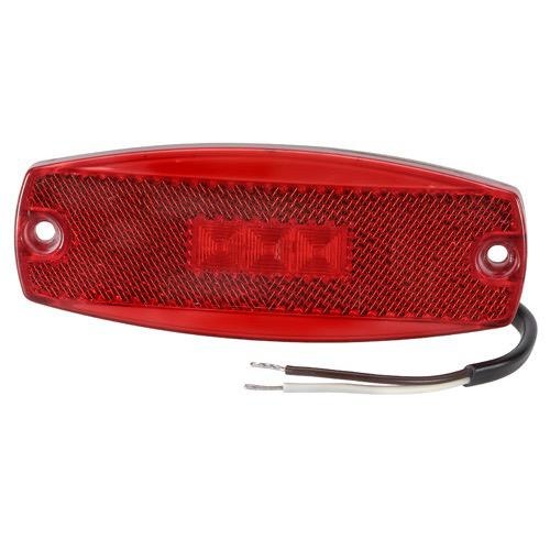 Narva 9-33V - Model 17 L.E.D Rear End Outline Marker Lamp (Red) w/ In-built Retro Reflector & 0.5m Cable