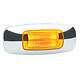 Narva 9-33V - Model 24 L.E.D Light Guide Side Marker Lamp (Amber) w/ Chrome Cover - 90 x 37mm (Blister Pack)