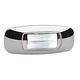 Narva 9-33V - Model 24 L.E.D Light Guide Front End Outline Marker Lamp (White) w/ Chrome Cover - 90 x 37mm (Blister Pack)