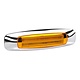 Narva 9-33V - Model 24 L.E.D Light Guide Side Marker Lamp (Amber) w/ Chrome Cover - 146 x 40mm (Blister Pack)
