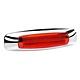 Narva 9-33V - Model 24 L.E.D Light Guide Rear End Outline Marker Lamp (Red) w/ Chrome Cover - 146 x 40mm (Blister Pack)