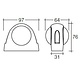Narva 9-33V - Model 31 L.E.D Side Marker Lamp (Red/Amber) in Neoprene Body
