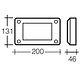 Narva 9-33V - Model 48 L.E.D Reverse Lamp (White) for Vertical Mounting