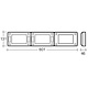 Narva 9-33V - Model 48 L.E.D Reverse, Stop/Tail & Rear Direction Indicator Lamp for Vertical Mounting
