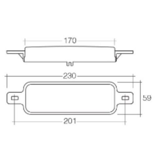 Narva 10-33V - Model 52 L.E.D Front Direction Indicator Lamp (Amber) w/ White L.E.D Park Ring