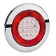 Narva 9-33V - Model 56 L.E.D Rear Direction Indicator Lamp (Amber) w/ Red L.E.D Tail Ring - 125mm Dia