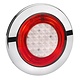 Narva 9-33V - Model 56 L.E.D Rear Stop Lamp (Red) w/ Red L.E.D Tail Ring - 125mm Dia