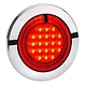 Narva 9-33V - Model 56 L.E.D Rear Stop Lamp (Red) w/ Red L.E.D Tail Ring - 125mm Dia