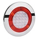 Narva 9-33V - Model 56 L.E.D Rear Direction Indicator Lamp (Amber) w/ Red L.E.D Tail Ring - 155mm