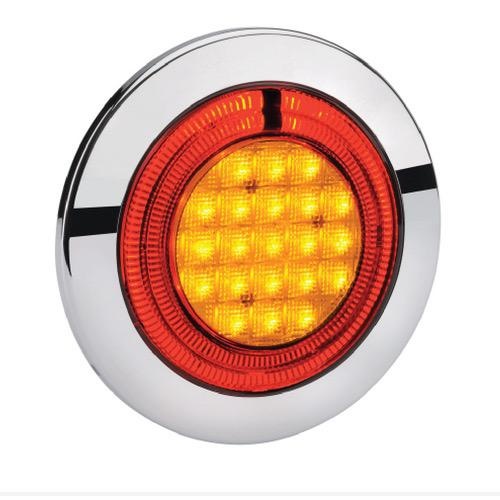Narva 9-33V - Model 56 L.E.D Sequential Rear Direction Indicator Lamp (Amber) with Red L.E.D Tail Ring - Left