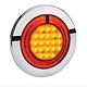Narva 9-33V - Model 56 L.E.D Sequential Rear Direction Indicator Lamp (Amber) with Red L.E.D Tail Ring - Right