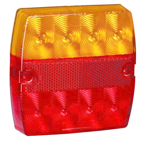 Narva 12V - Model 34 L.E.D Slimline Rear Stop/Tail, Direction Indicator Lamp (Square) - Blister Pack