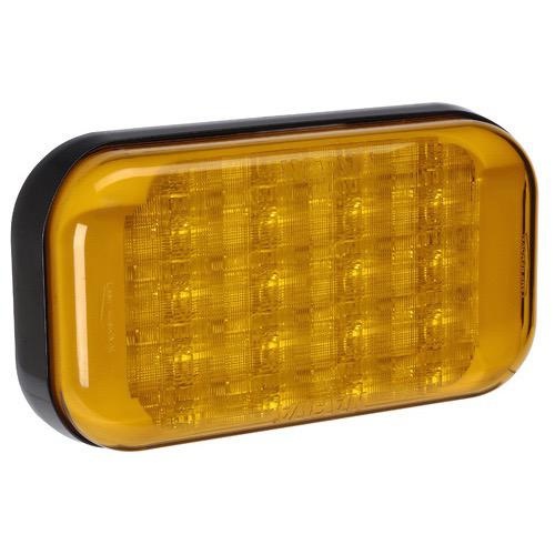 Narva 9-33V - Model 41 L.E.D Rear Direction Indicator Lamp (Amber) w/ 0.5m of Hard-Wired Cable & Black Base- Blister Pack