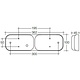 Narva 9-33V - Model 41 L.E.D Rear Twin Stop/Tail, Direction Indicator & Reverse Lamp w/ In-built Retro Reflectors, 0.5m of Hard-Wired Cable & Grey Housing (4 Packs)