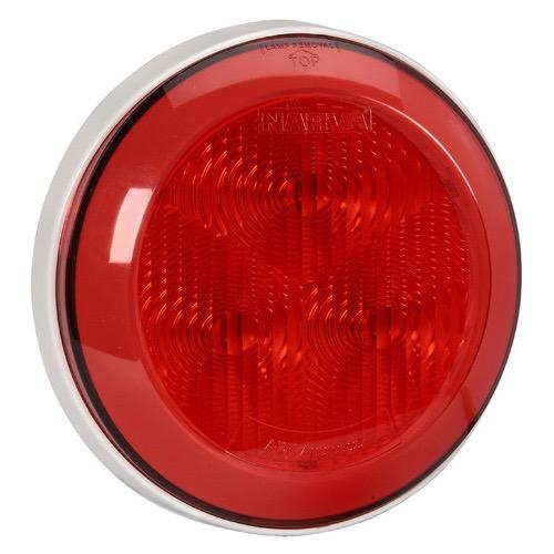 Narva 12V - Model 43 L.E.D Rear Stop/Tail Lamp (Red) w/ White Base & 0.3m Non-sheathed cable