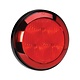 Narva 12V - Model 43 L.E.D Rear Stop/Tail Lamp (Red) w/ Chrome Ring, 0.3m Hard-Wired Non-Sheathed Cable & Black Base