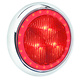 Narva 9-33V - Model 43 L.E.D Rear Stop Lamp (Red) w/ Red L.E.D Tail Ring, 0.5m Hard-Wired Sheathed Cable & 150mm Contoured Chrome Base