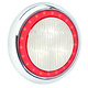 Narva 9-33V - Model 43 L.E.D Reverse Lamp (White) w/ Red L.E.D Tail Ring, 0.5m Hard-Wired Sheathed Cable & 150mm Contoured Chrome Base