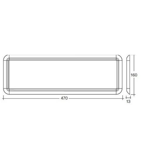 Narva 10-30 Volt LED Interior Light Panel without Switch - 470mm x 160mm