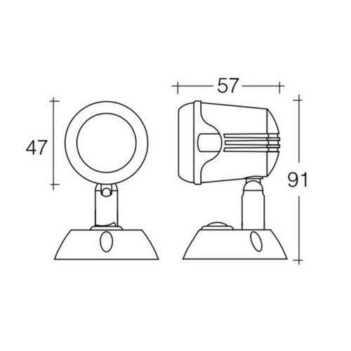 Narva 1W LED Adjustable Reading Lamp with Off/On Switch