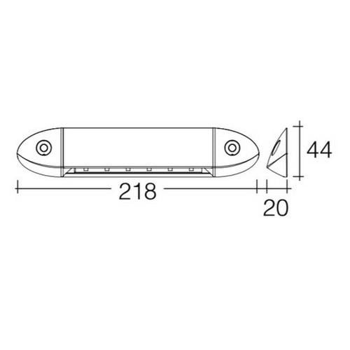 Narva 12 Volt High Powered LED Awning/Scene Lamp - 218mm