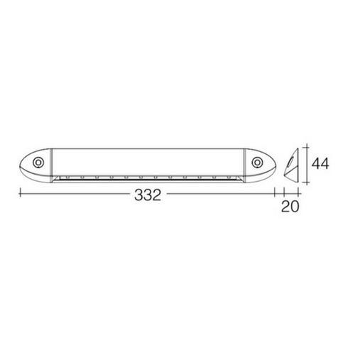 Narva 12-24 Volt High Powered LED Awning/Scene Lamp - 332mm