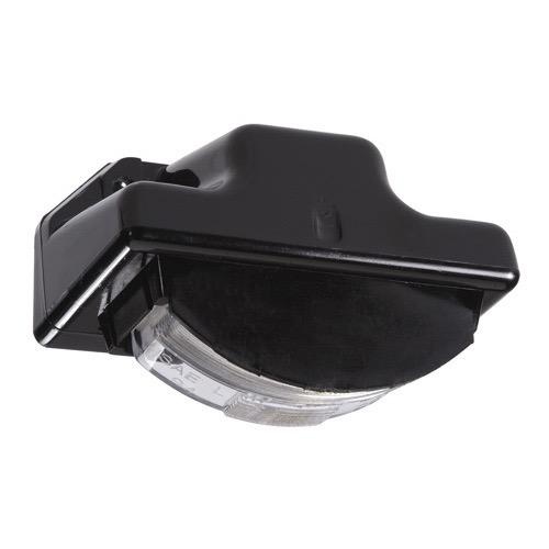 Narva Model 15 - Sealed Licence Plate Lamp Kit in High Impact Plastic Housing - 12V - Black Body