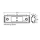 Narva Model 19 - 12V Sealed Front End Outline Marker Lamp Kit (White) w/ Self Grounding Grey Mounting Base