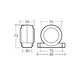 Narva Model 30 - 12V Sealed Side Marker & Front Position (Side) Lamp (Red/Amber) in Neoprene Body