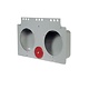 Narva Metal Module Box for Mounting Two Model 40 Lamps