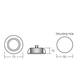 Narva Halogen Interior Down Light, Brushed Alloy, 10 Watt