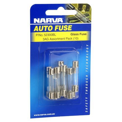 Narva 1 Amp 3AG Glass Fuse - Pack of 5