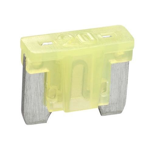 Narva 20 Amp Yellow Micro Blade Fuse - Pack of 25