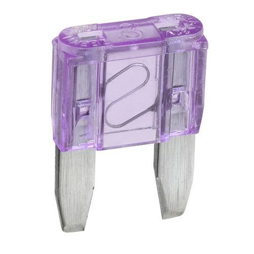 Narva 3 Amp Purple Mini Blade Fuse - Pack of 50