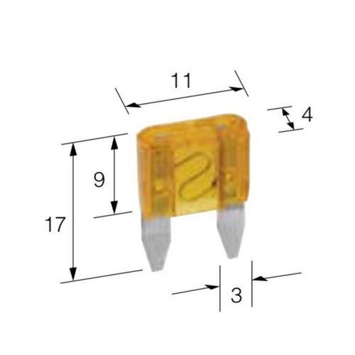 Narva 7.5 Amp Brown Mini Blade Fuse - Pack of 5