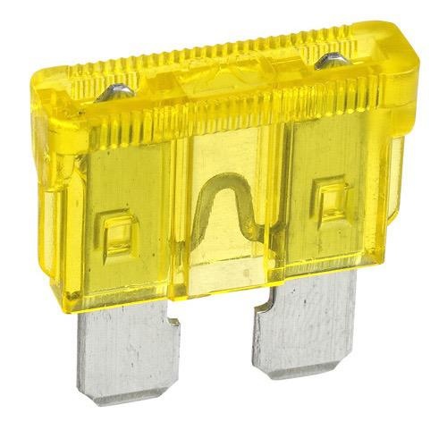 Narva 20 Amp Yellow Standard ATS Blade Fuse - Pack of 50