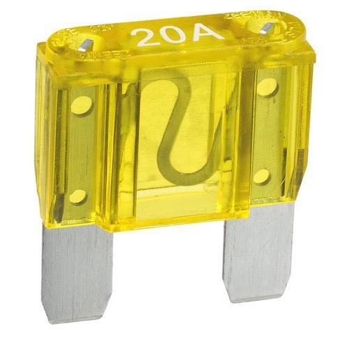 Narva 20 Amp Yellow Maxi Blade Fuse - Pack of 1