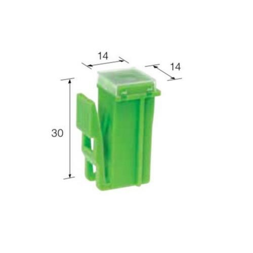 Narva 30 Amp Green Mini Female Fusible Link - Plug in with Lock - Pack of 10