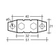 Narva 15 Amp Manual Resetting Circuit Breaker (Type III) w/ Straight Bracket - Pack of 1
