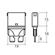 Narva 15 Amp Blue Automatic Resetting Circuit Breaker - Pack of 5