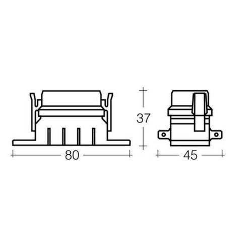 Narva 4-Way Standard ATS Blade Fuse Box - Blister Pack of 1